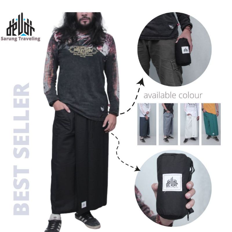 sarung traveling pria pouch | sarung murah pria | kain sarung pria dewasa | kain sarung dewasa