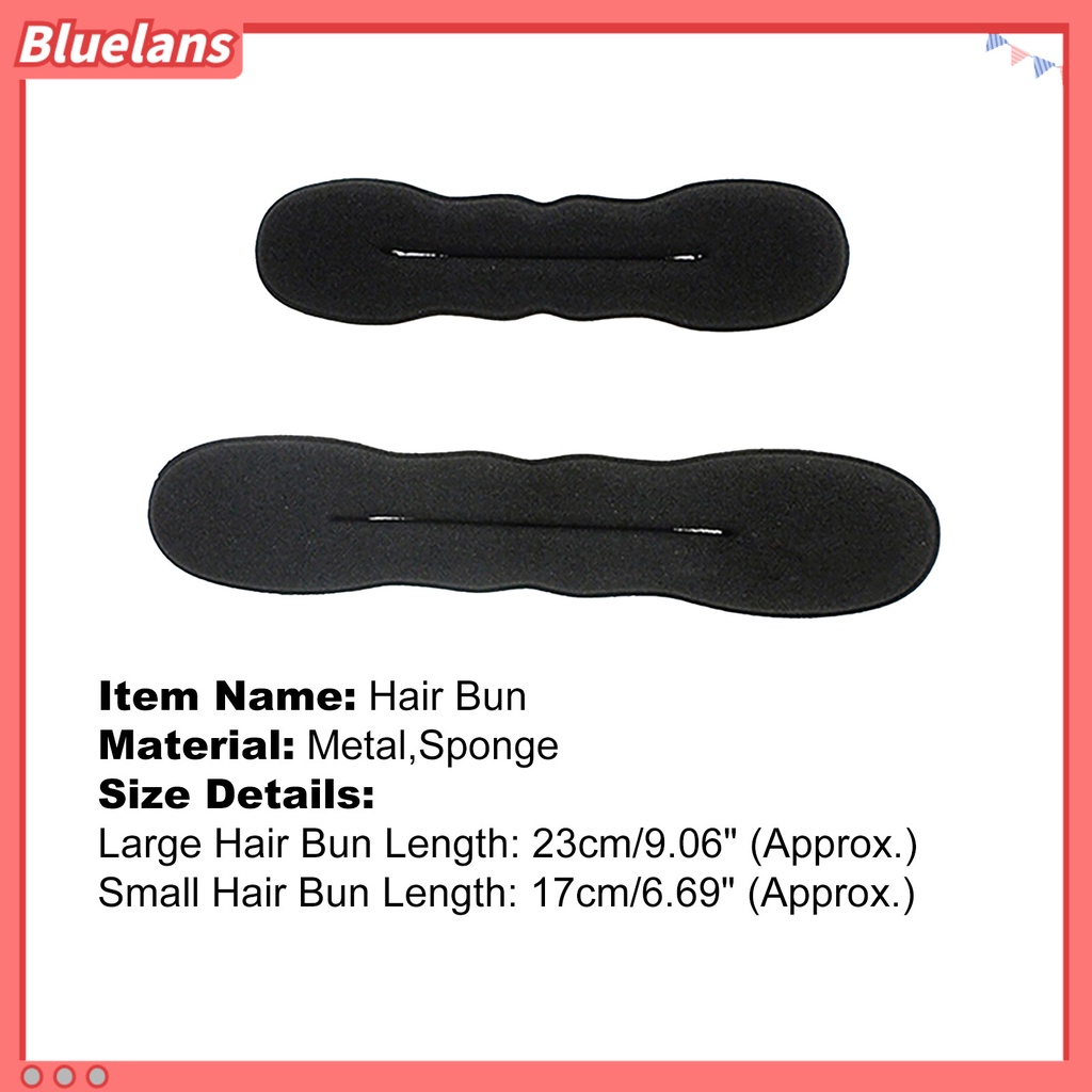 [Bayar Di Tempat]2Pcs Klip Spons Ajaib untuk Membuat Donat Hair Bun