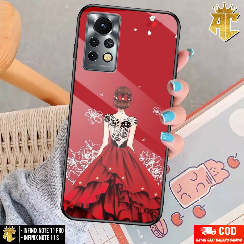 Case INFINIX NOTE 11 PRO / INFINIX NOTE 11S - Casing INFINIX Terbaru 2022 AERO STORE [ GAUN ] Siliko