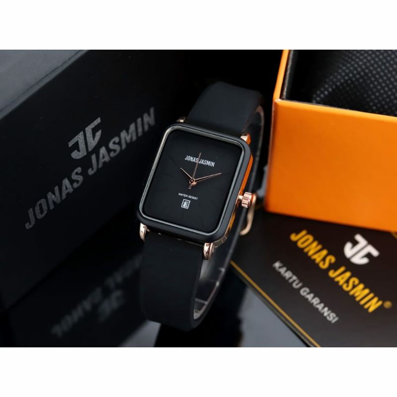 Jam Tangan Jonas Jasmin Rubber Fashion Pria Wanita Analog Kasual