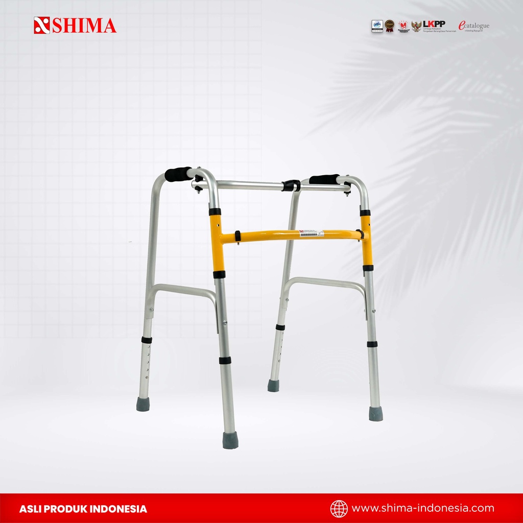 Alat Bantu Jalan / SHIMA Reciprocal Walker (Yellow) SM-8052