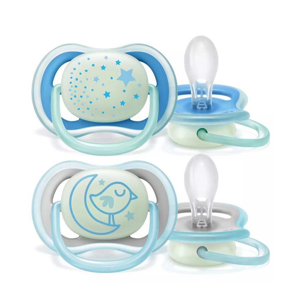 Avent - Ultra Air Night Pacifiers BLUE 6-18m