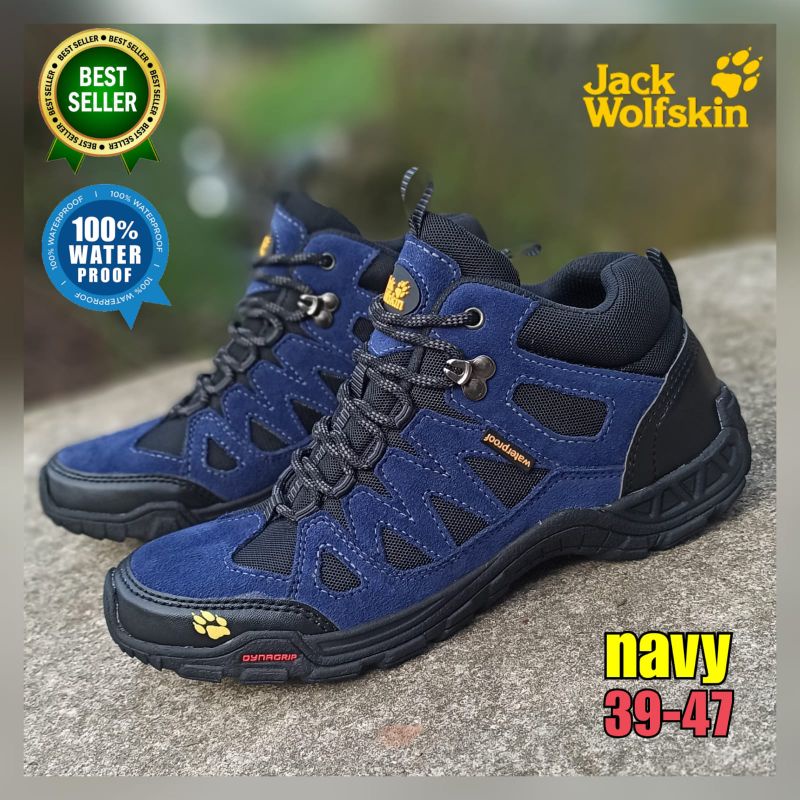 Sepatu gunung JWS Jack Wolfskin Low dijamin kulit asli