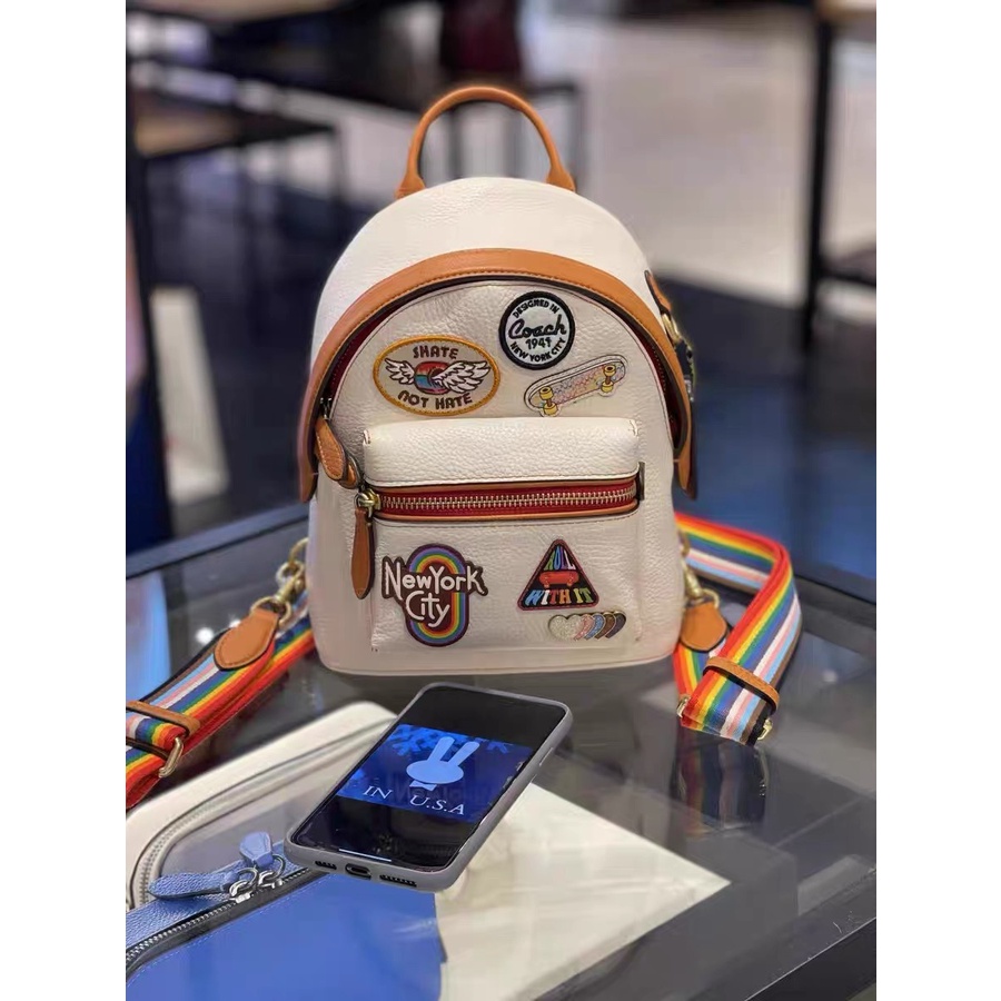 [Instant/Same Day] COACH Original Women's Sticker  137  CHARTER # 18 Backpack  beibao