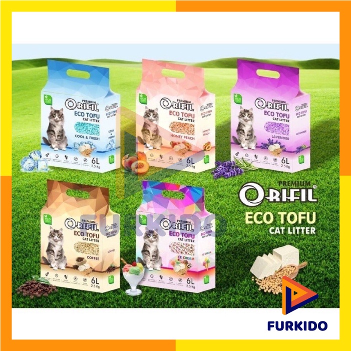 Orifil Eco Tofu Cat Litter 6L