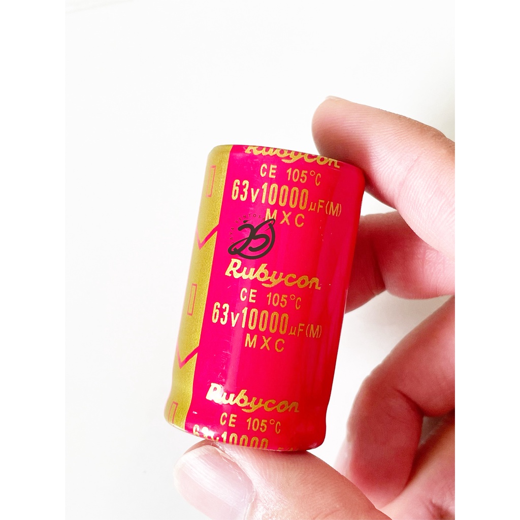 ELCO 10000UF 63V RUBYCON ASLI ORIGINAL CAPACITOR ELCO KAPASITOR ELKO 10000 UF 63 V 10.000UF