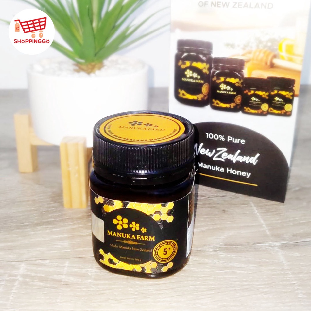 

Madu Manuka Farm Honey New Zealand MGS 5+ BPOM Madu Asli Manuka 250gr