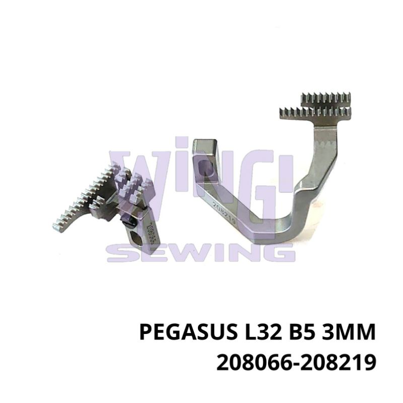 208066 208219 PEGASUS L32 Gigi Feed Dog Benang 5 3MM Mesin Jahit Obras