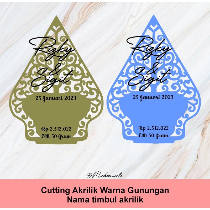 brush Gunungan akrilik warna bahan mahar acesories mahar