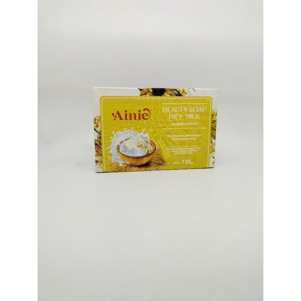 Ainie Beauty Soap Rice Milk,Sabun Beras Susu