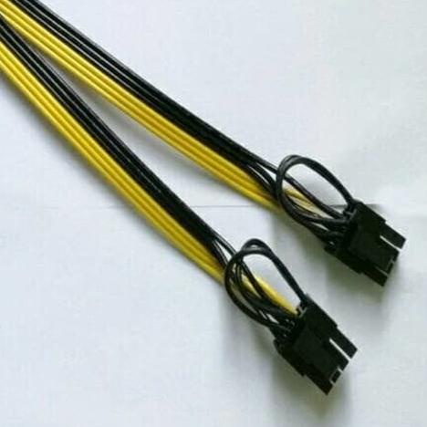 KABEL CONVERTER 6 PIN TO 2 X 8 PIN (6+2 PIN) PCIE VGA KUALITAS IMPORT