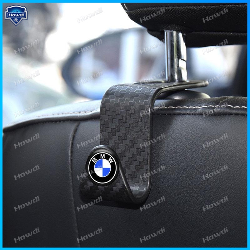 Kait Gantungan Baju / Tas / Mantel Bahan Carbon Fiber Untuk Sandaran Kepala Jok Mobil