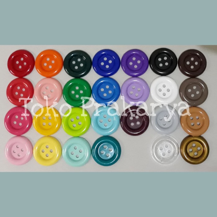 Kancing Kancing Plastik Besar Warna Warni Diameter 3 Cm