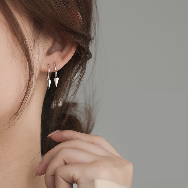 Kami Bunga Hypoallergenic s925 Perak Berongga Salib Bintang Menjuntai Anting-Anting Untuk Wanita Pria Korea Geometris Hoop Earring Fashion Pasangan Telinga Perhiasan Hadiah