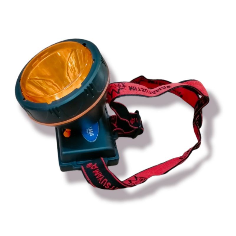 COD Senter Kepala 80 Watt Cahaya Putih Mitsuyama MS-149P Headlamp + Bohlam