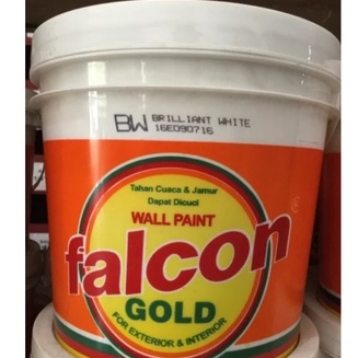 Cat Tembok Brilliant White Merk Falcon Gold 1kg putih