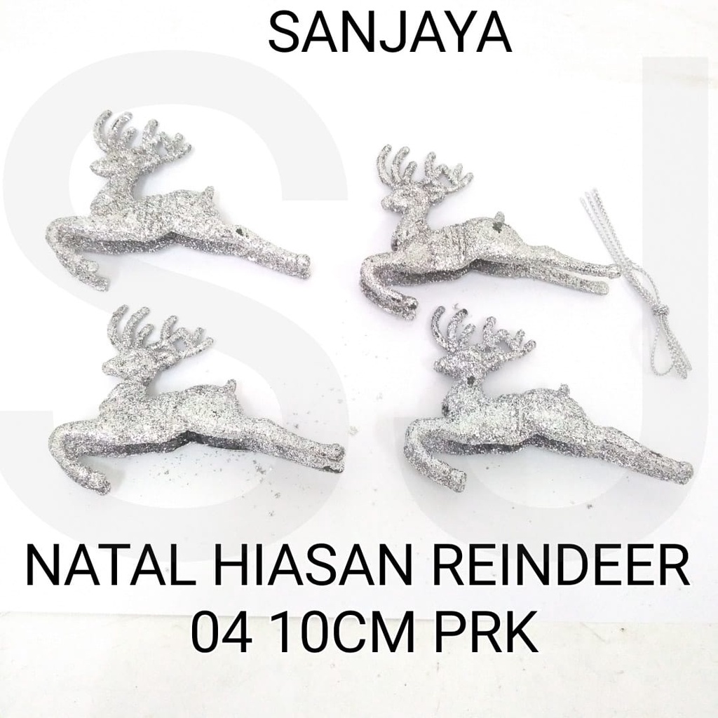 [1 Bks] Hiasan Aksesoris Gantungan Rusa Pohon Natal / Ornamen Natal / Dekorasi Pohon Natal / Natal Hiasan Reindeer 04 10Cm