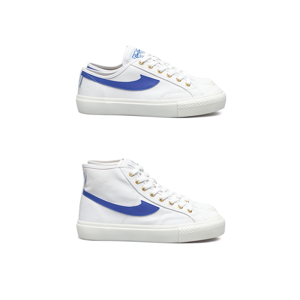 SEPATU COMPASS - GAZELLE LOW / HIGH WHITE BLUE