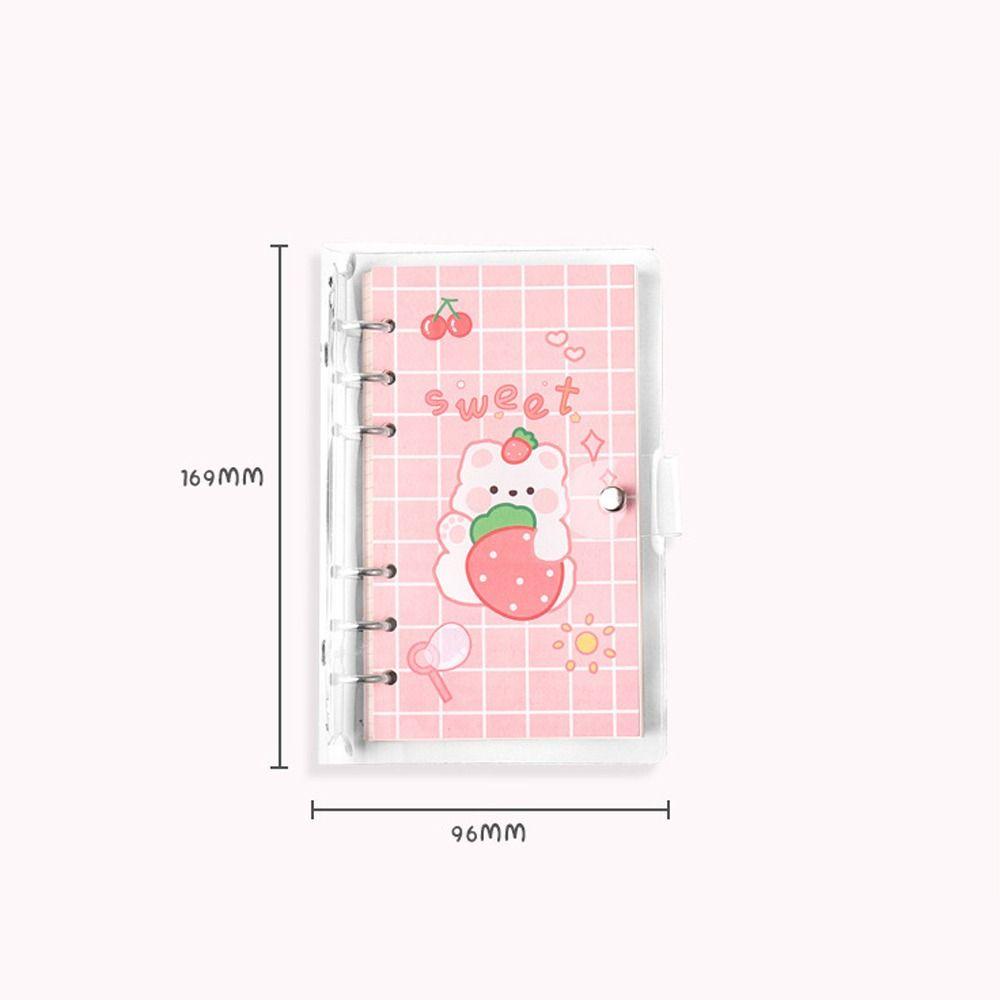 Lanfy Loose-leaf Notebook Tahan Air Kreativitas Alat Tulis Sekolah Kartun Notebook Tulisan Bantalan Coil Notepad Handbook