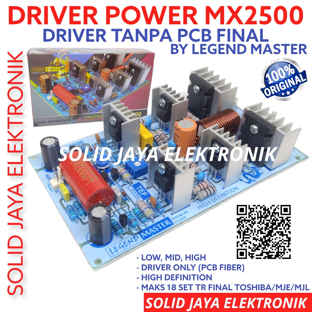 KIT DRIVER POWER AMPIFIER MX2500 PA YAMAHA PROFESIONAL AMPLI SOUND SYSTEM LAPANGAN MONO AUDIO TEF SYSTEM PCB FIBER YAMAHA MX2500 MX 2500 MX-2500 LEGEND MASTER ASLI ORI ORIGINAL