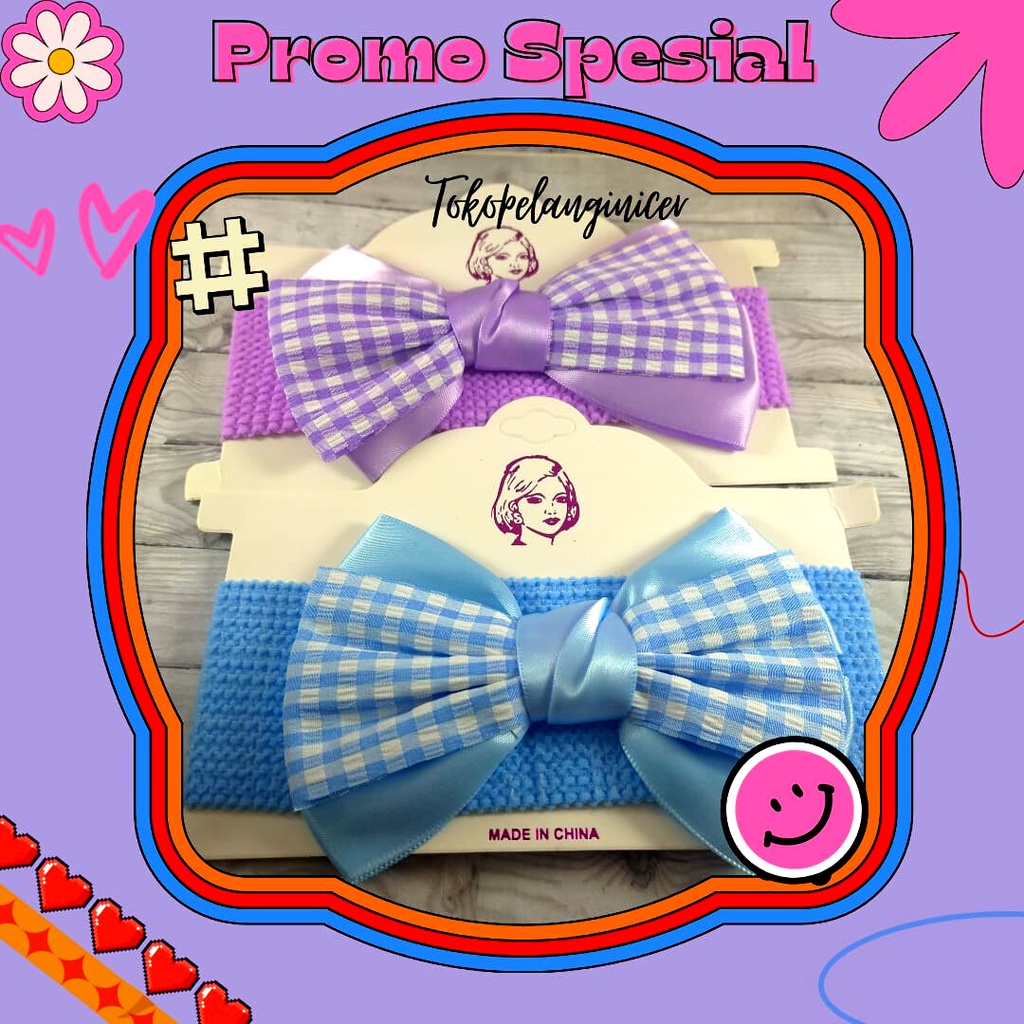 Bandana Bayi Pita Imut Lucu / Bando Aksesoris Rambut Anak / Headband Baby/Bando Kain Anak