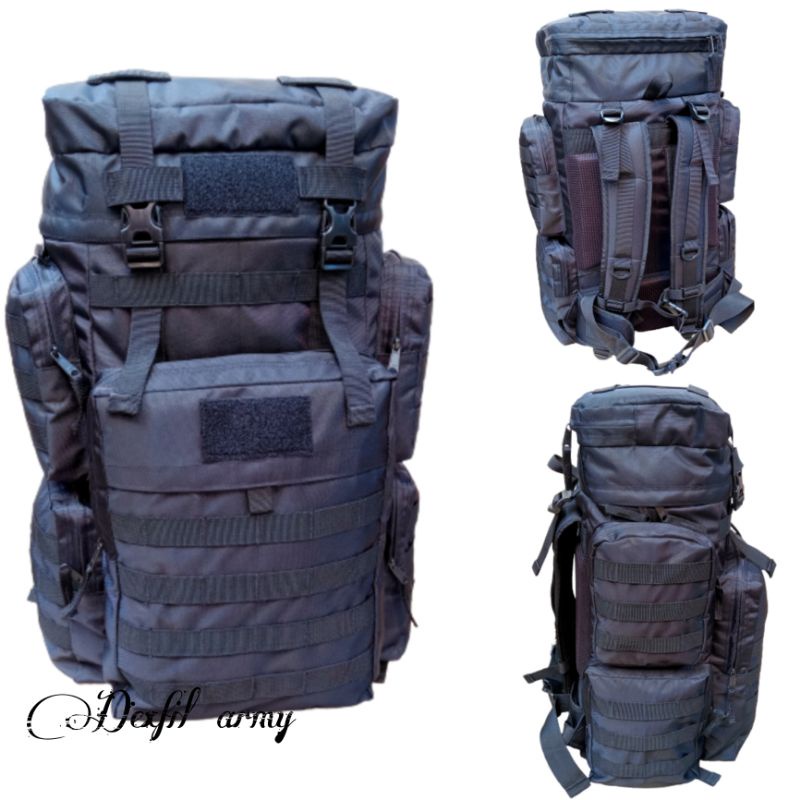 Tas ransel punggung TNI hitam raider kecil - Dexfil Army