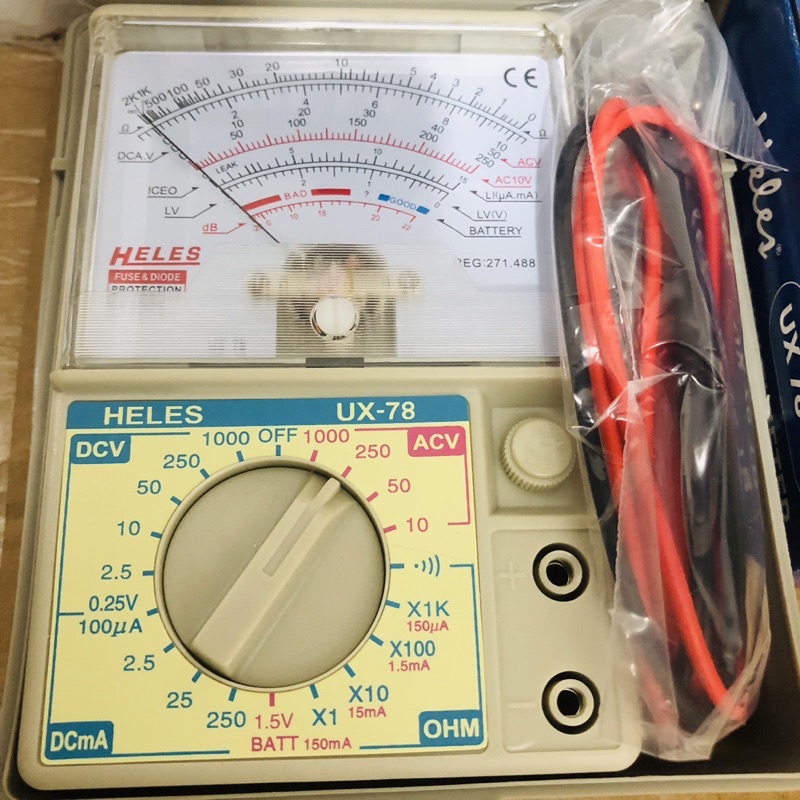 MULTIMETER AVOMETER HELES UX-78 - ANALOG MULTITESTER UX78 UX78TR