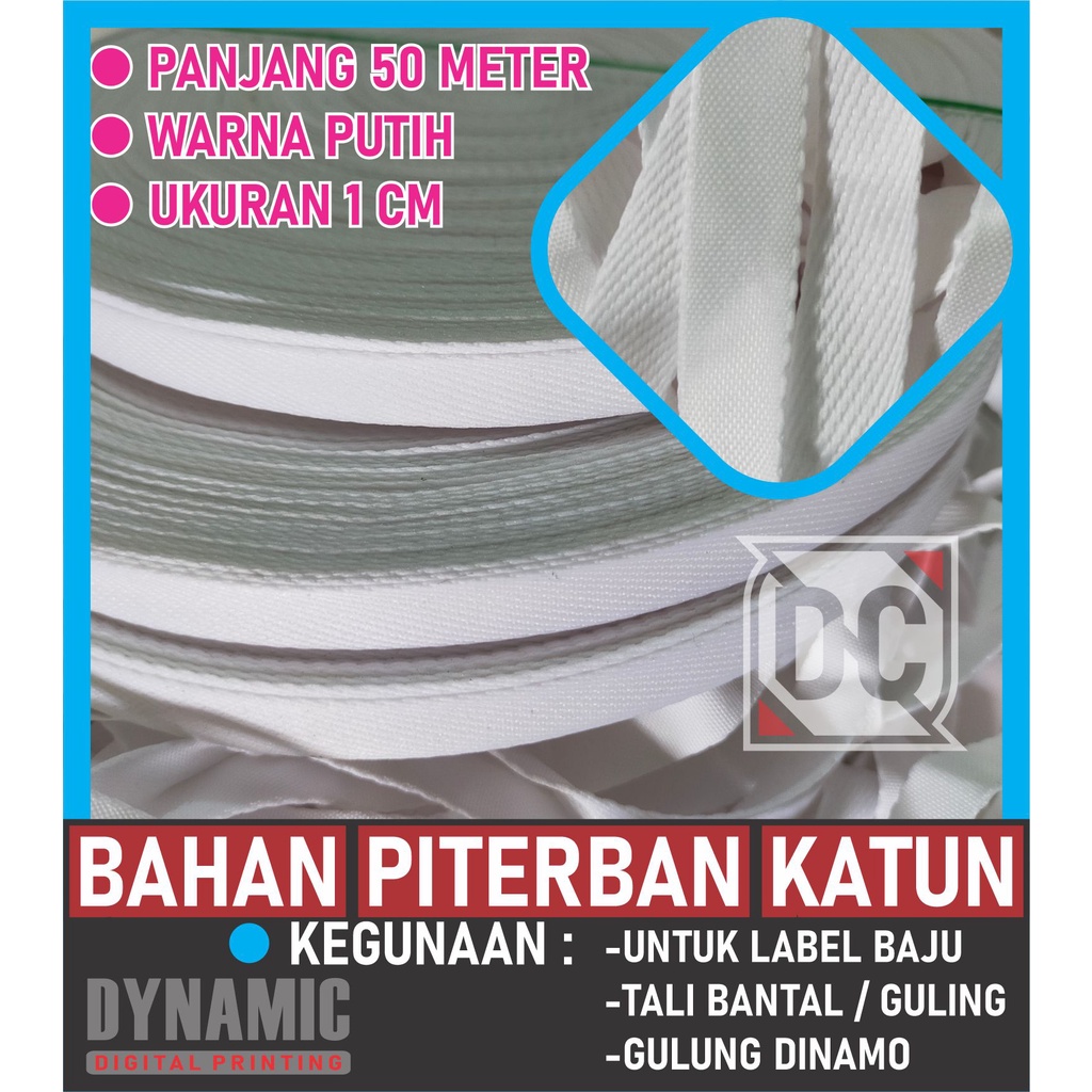 PITERBAN 1 CM . TALI GULING . TALI KOLOR