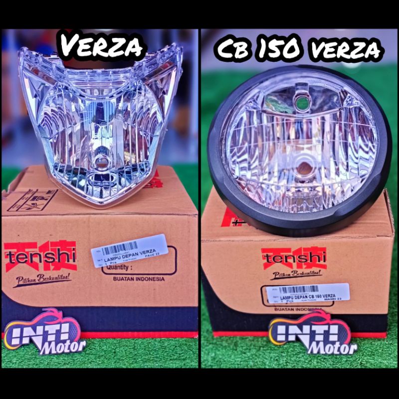 Reflektor dan Mika Lampu Depan Verza CB 150 R New REFLEKTOR Versa merk TENSHI REFLECTOR FRONT LAMP F