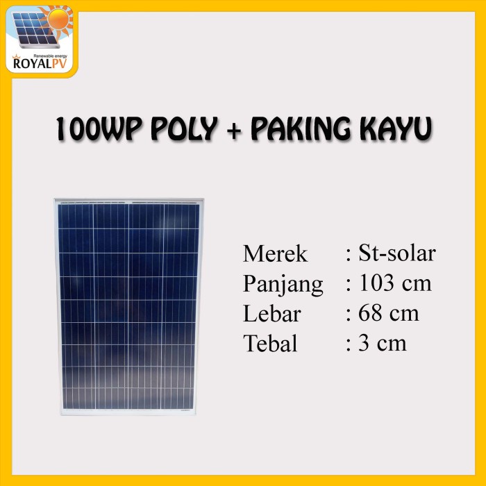 Panel surya 100wp solar panel 100wp solar cell 100wp poly