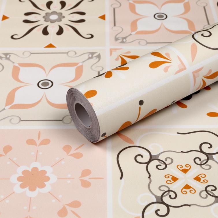 T2P3 Sticker Lantai Dinding Motif 2meter Perekat Wallpaper Kamar Mandi Dapur Ruang Tamu Kamar Tidur 