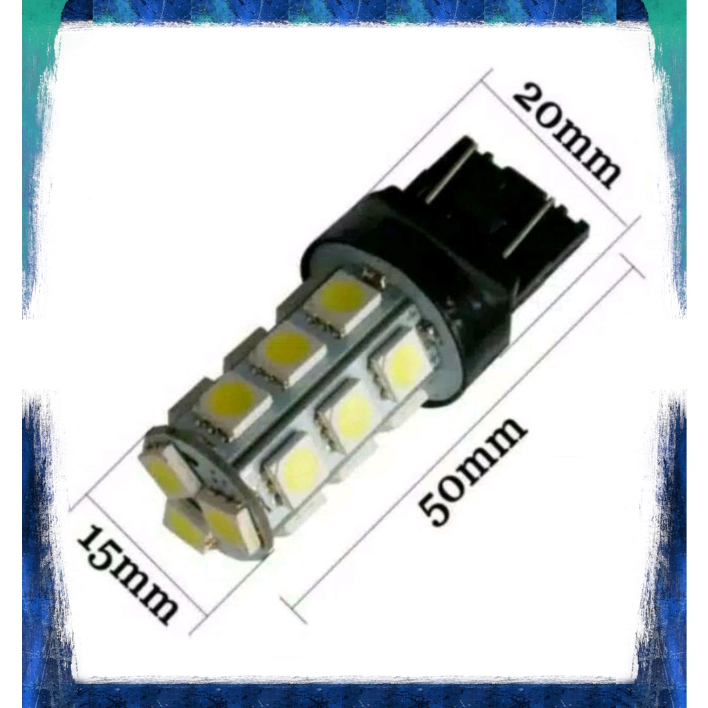 Lampu Rem T20 KAKI 2 12V 18 LED KEDIP FLASH