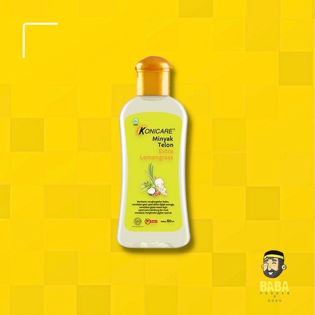 Konicare Minyak Telon, Minyak Telon Plus, Minyak Telon Extra Lemongrass 125ml 60ml