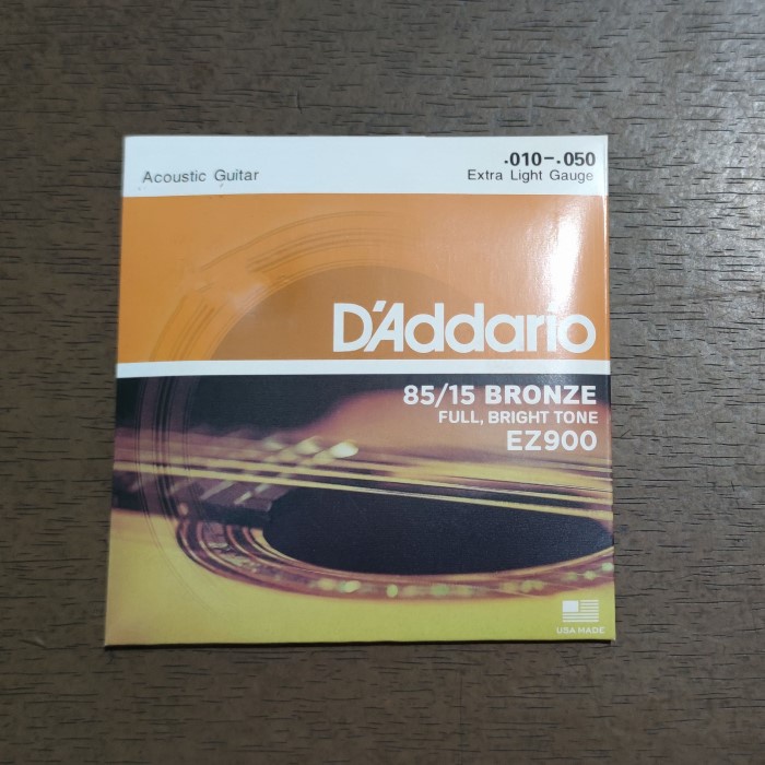 Senar Gitar D'addario Dadario Bronze EZ900 Akustik Original