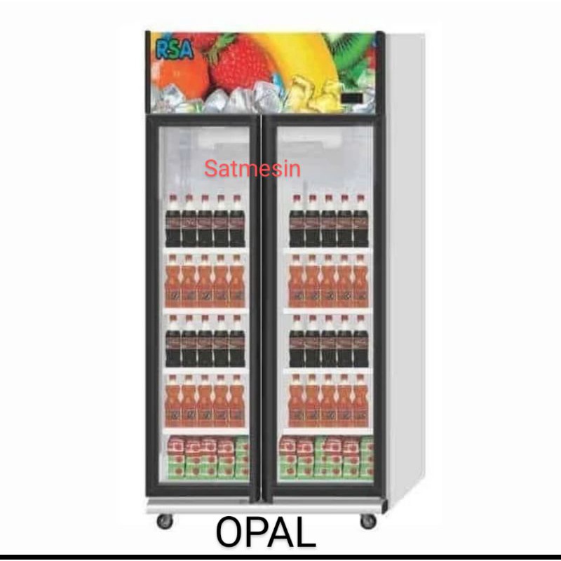 showcase RSA 2 pintu Opal kulkas display cooler opal rsa
