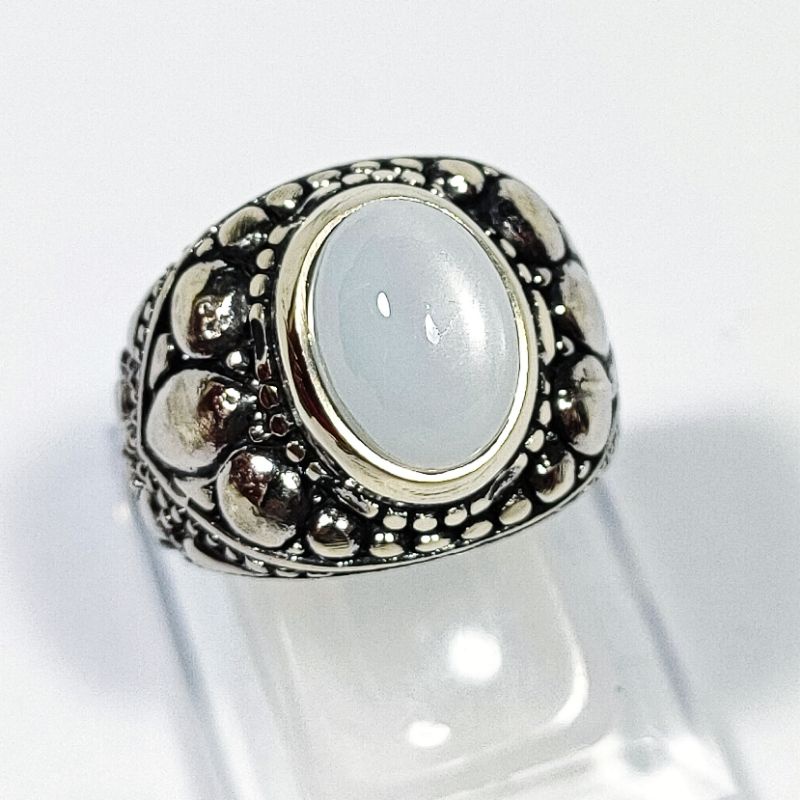 CINCIN BATU AKIK MOONSTONE CEYLON CODE 02214