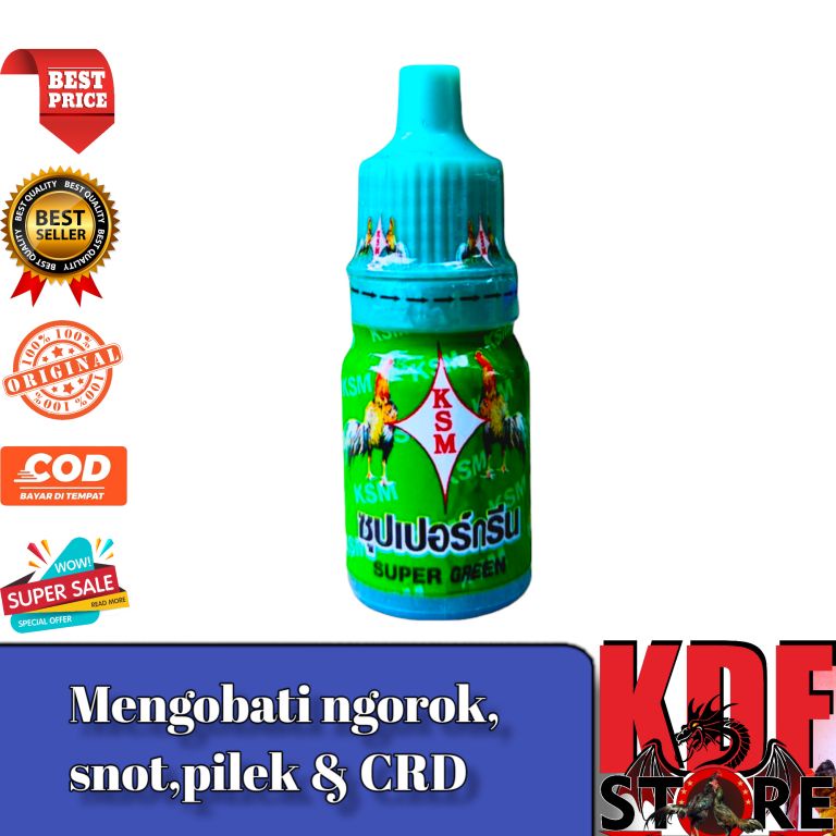 SUPER GREEN obat ayam Ngorok Snot Pilek