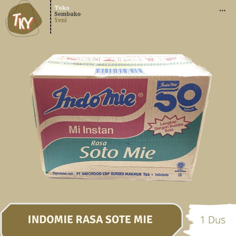 

Indomie Rasa Soto (1 Dus) | Indomie Rasa Ayam Bawang (1 Dus)