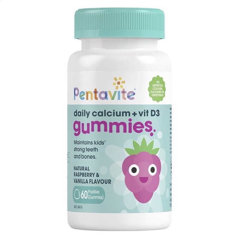 Pentavite Daily Immune Multivitamin Calcium + Vitamin D3 Kids 60 gummies