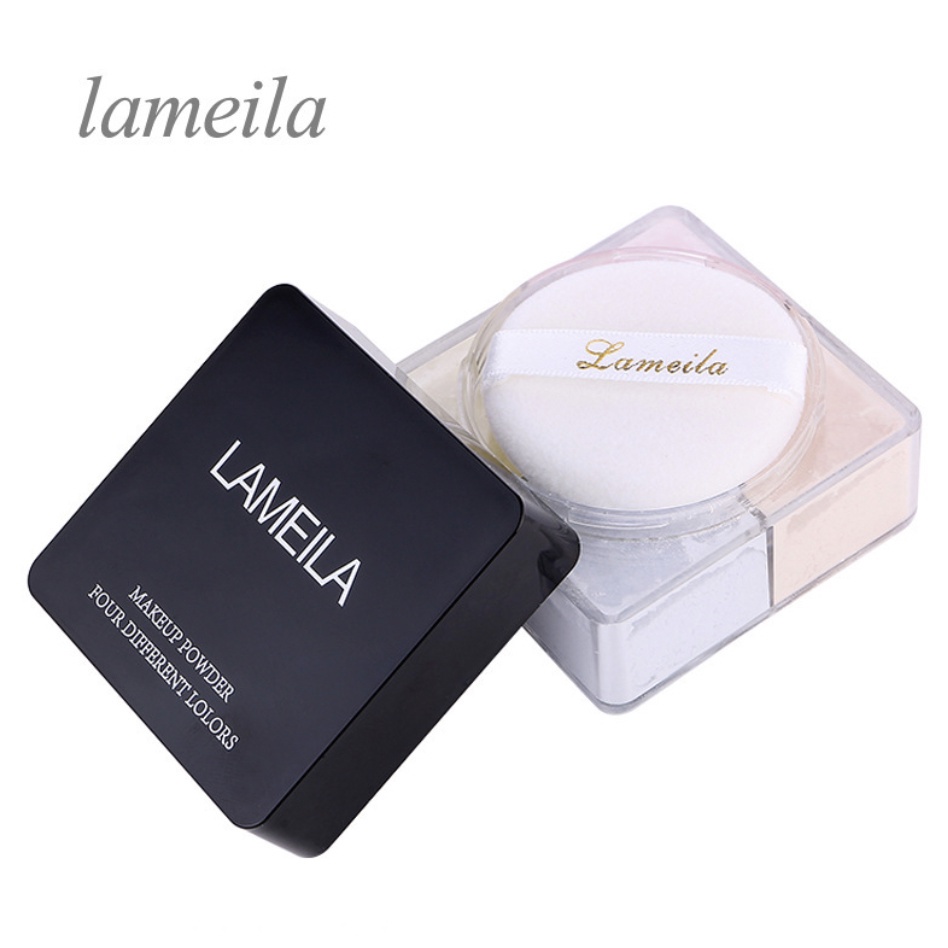 LAMEILA Bedak 4 Color Loose Setting Powder  and Brightening Powder  Pengontrol Minyak LA194
