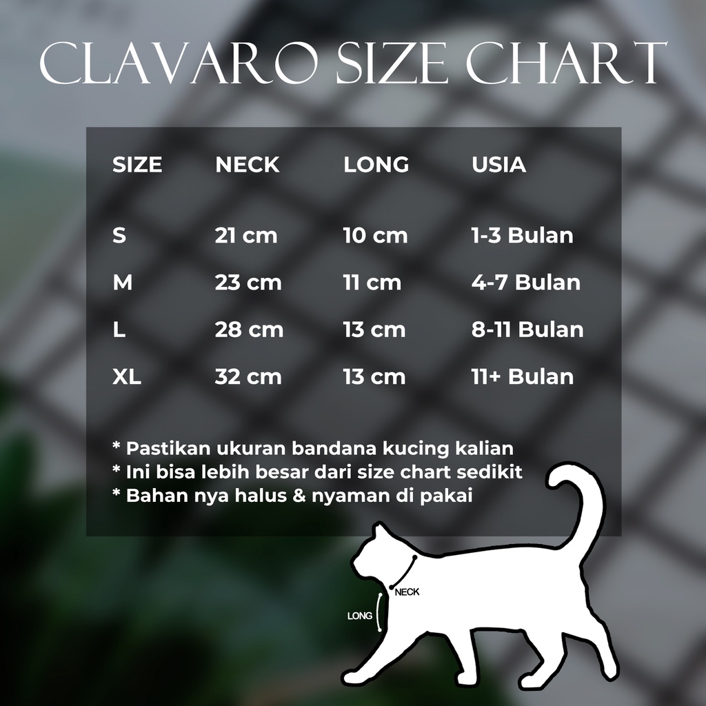 Bandana Kucing Lucu Murah Hewan Peliharaan Aksesoris Keren - CLAVARO BANDANA