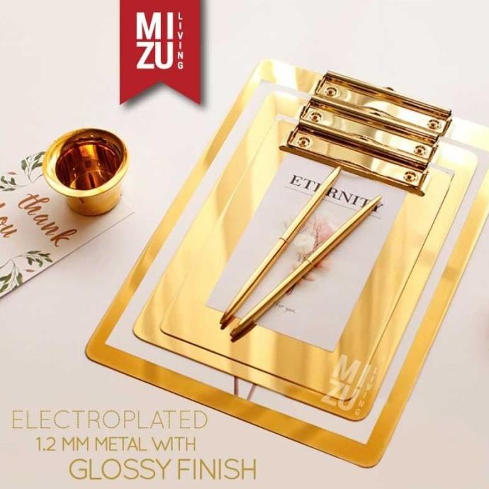 

SUBLIMELY GOLDEN CLIPBOARD Papan Jalan Alas Ujian Emas