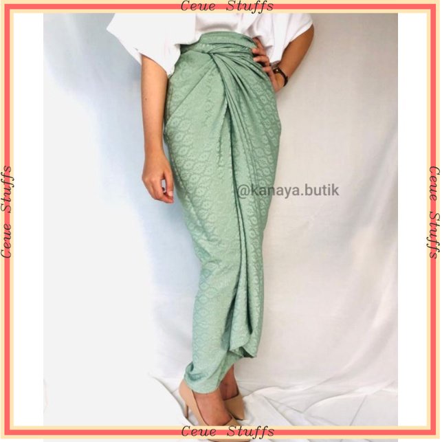 OUTFIT KONDANGAN NIKAHAN MURAH PREMIUM  Rok lilit polos // rok serut // kain lilit polos // kain dob