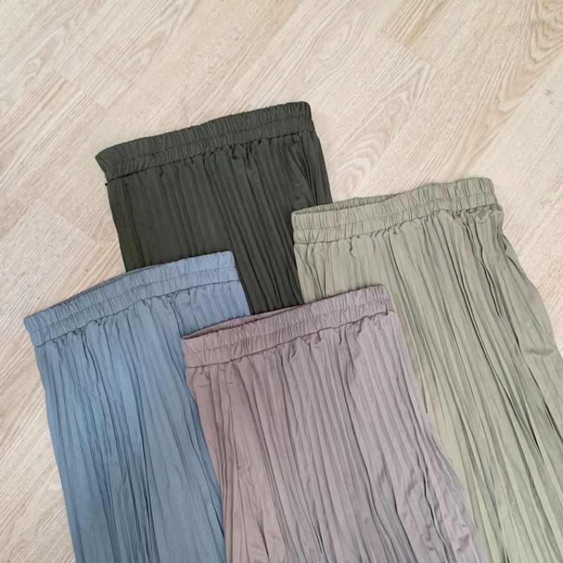 Rok Plisket Premium Ready Semua Warna