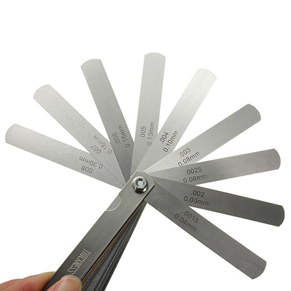 0.04mm-0.88mm Fuller Gauge Stainless Steel Feeler Gauge Filler Gauge Alat Ukur Celah