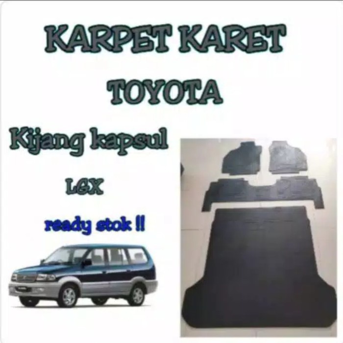 karpet karet alas lantai mobil kijang kapsul 1997 - 2004 full set