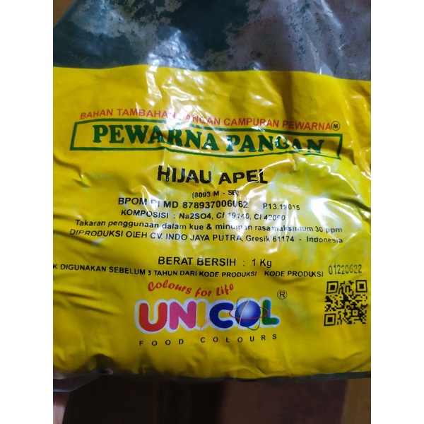 Pewarna Makanan Bubuk Unicol 1kg  / Food Colloring Powder / Sumba Makanan (1.000 gram)