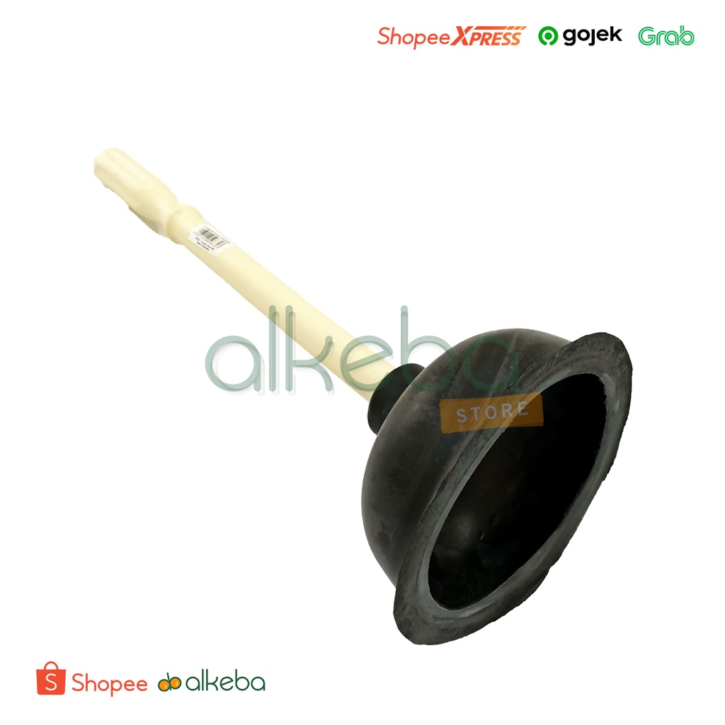Kop Toilet WC manual kocok hisap bahan karet merk Dragon