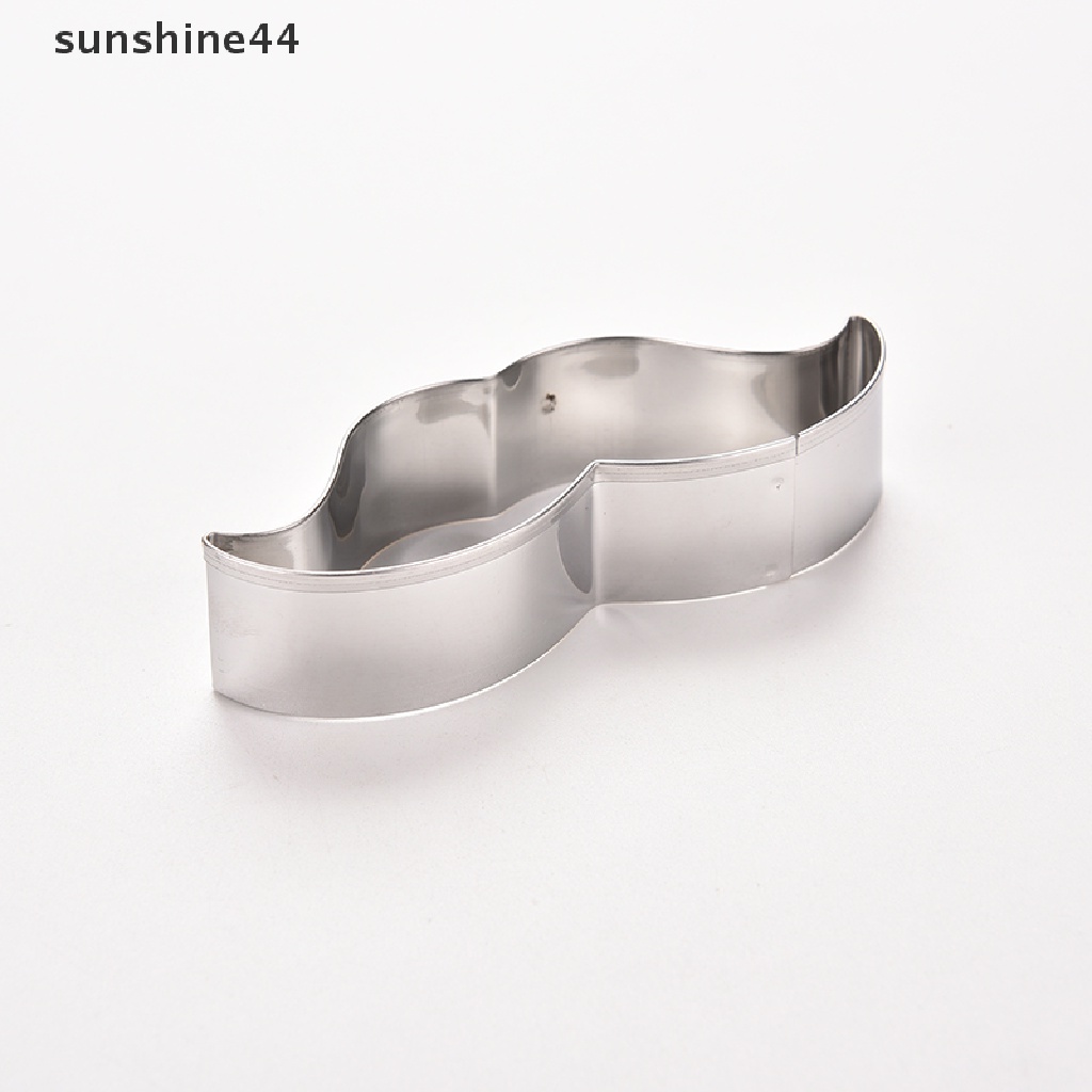 Sunshine Cetakan Kue / Biskuit Bentuk Kumis Bahan Stainless Steel