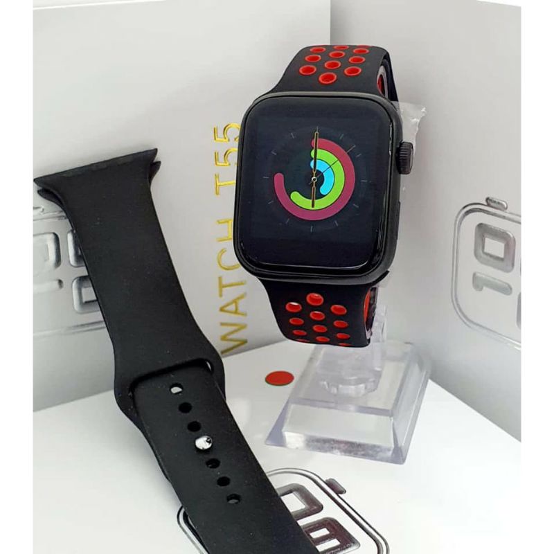 Jam Tangan T55 Tahan Air Bluetooth Android Ios Pemantau Detak Jantung Kalori Tidur Kesehatan Sporty